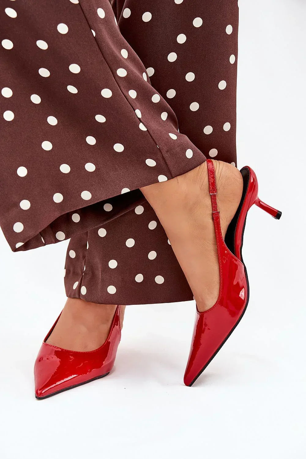 Women's Pointed Toe Mid Heel Slingback Pumps-Pumps Shoes-LeStyleParfait