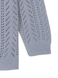 Women’s Textured V-Neck Cardigan Sweater – Button Knit