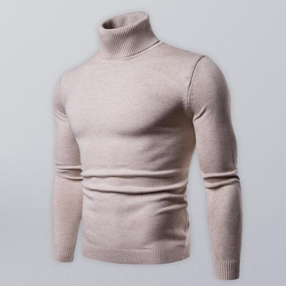 Wool Thick Knitted Turtleneck Men Sweater - Pullover Sweater - LeStyleParfait