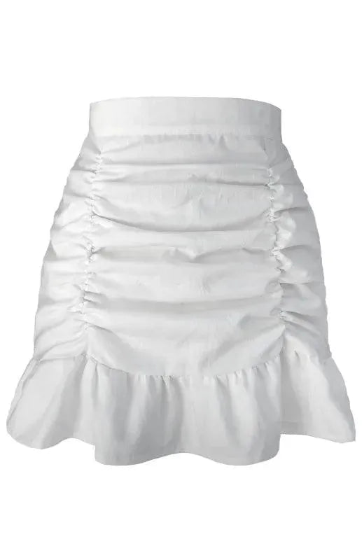 Wrap Pleated Mini Skirt-Women's Skirt-LeStyleParfait