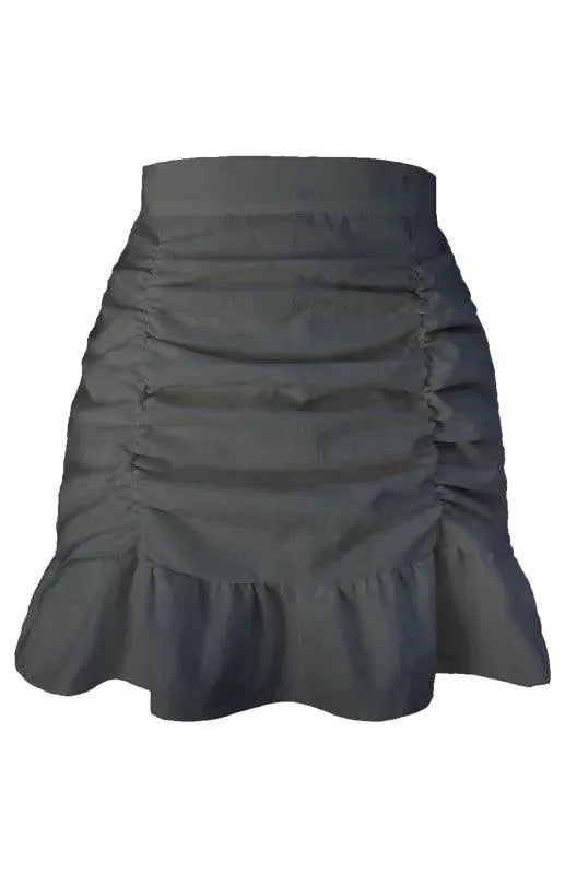 Wrap Pleated Mini Skirt-Women's Skirt-LeStyleParfait