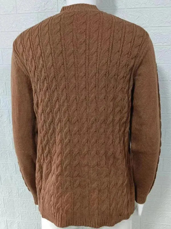 Zipper Half Turtleneck Men Sweater - Pullover Sweater - LeStyleParfait